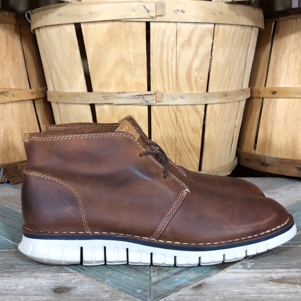 Cole Haan GrandZero Stitch Leather Chukka Boots